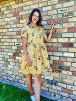 Havana Dress Gold Floral