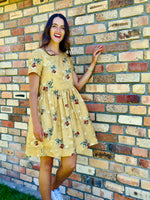 Havana Dress Gold Floral