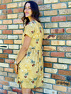 Havana Dress Gold Floral